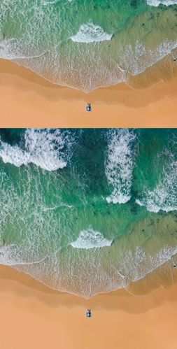 海滩拍照人物活动，角度怎么构图