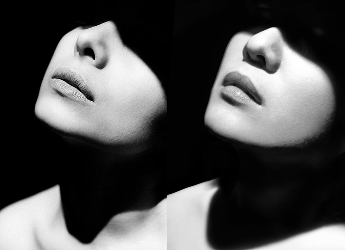 调整灯光高度塑造立体五官